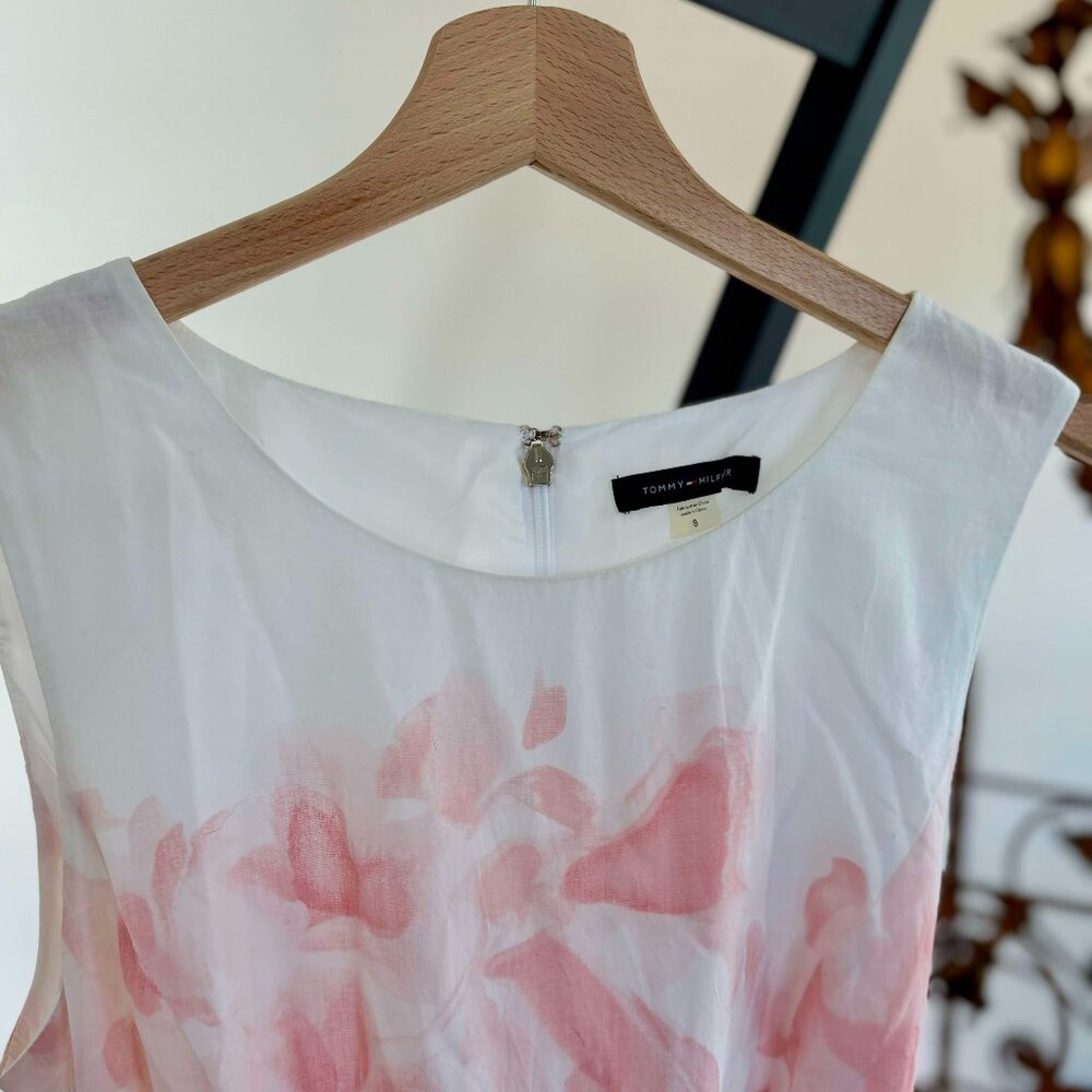 White and Light Pink Summer Dress - Tommy Hilfiger